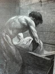 manuel kneading in pétrin